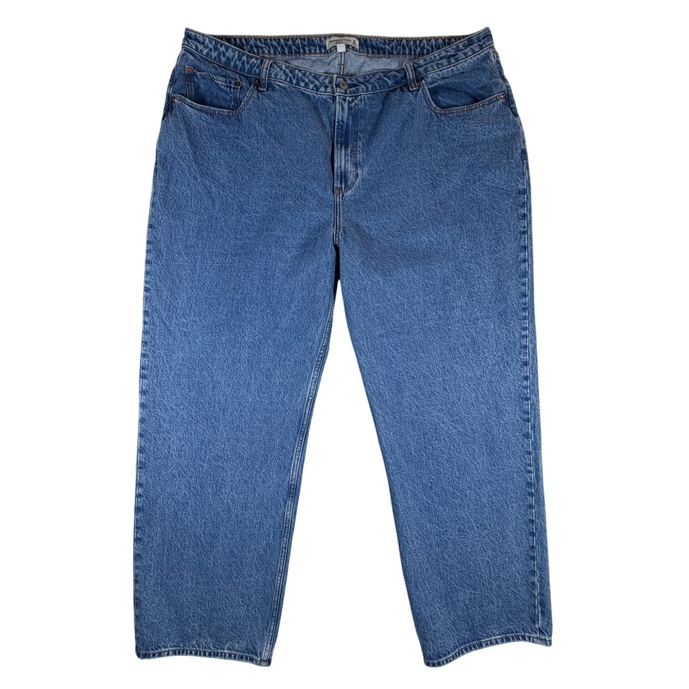 Abercrombie & Fitch Curve Love The Loose High Rise Jeans 36/22L Medium Wash Blue